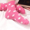 image:imageBambooMN Colorful Fuzzy Socks  Assorted Super Soft Warm Microfiber Comfy Home Socks  Value PackPolka Dot Assortment F