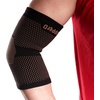 image:imageBambooMN Copper D Bamboo Rayon Elbow Compression Sleeve Large Xlarge  Black  1 UnitBlack Copper 10 Sleeves