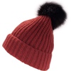 image:imageBambooMN Cozy Winter Christmas Theme Hat02 Maroon Beanie