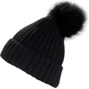 image:imageBambooMN Cozy Winter Christmas Theme Hat03 Black Beanie