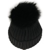 image:imageBambooMN Cozy Winter Christmas Theme Hat03 Black Beanie