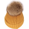 image:imageBambooMN Cozy Winter Christmas Theme Hat06 Mustard Yellow Beanie