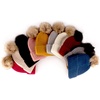 image:imageBambooMN Cozy Winter Christmas Theme Hat07 Cranberry Beanie