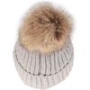 image:imageBambooMN Cozy Winter Christmas Theme Hat08 Light Grey Beanie