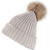 image:imageBambooMN Cozy Winter Christmas Theme Hat08 Light Grey Beanie