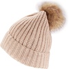 image:imageBambooMN Cozy Winter Christmas Theme Hat09 Beige Beanie