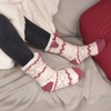 image:imageBambooMN Extra Thick Cozy Fuzzy Animal Thermal Cabin Plush Fleecelined Knitted Crew SocksAsst B