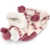 image:imageBambooMN Extra Thick Cozy Fuzzy Animal Thermal Cabin Plush Fleecelined Knitted Crew SocksColor 04 Zigzag Pink