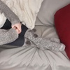 image:imageBambooMN Extra Thick Cozy Fuzzy Animal Thermal Cabin Plush Fleecelined Knitted Crew SocksColor 06 Light Grey