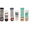image:imageBambooMN Extra Thick Cozy Fuzzy Animal Thermal Cabin Plush Fleecelined Knitted Crew SocksThermal  Asst J