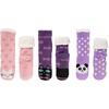 image:imageBambooMN Extra Thick Cozy Fuzzy Animal Thermal Cabin Plush Fleecelined Knitted Crew SocksThermal  Asst L