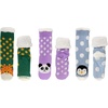 image:imageBambooMN Extra Thick Cozy Fuzzy Animal Thermal Cabin Plush Fleecelined Knitted Crew SocksThermal  Asst N