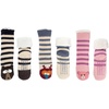 image:imageBambooMN Extra Thick Cozy Fuzzy Animal Thermal Cabin Plush Fleecelined Knitted Crew SocksThermal  Asst P