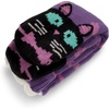 image:imageBambooMN Extra Thick Cozy Fuzzy Animal Thermal Cabin Plush Fleecelined Knitted Crew SocksThermal  Black Cat