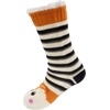 image:imageBambooMN Extra Thick Cozy Fuzzy Animal Thermal Cabin Plush Fleecelined Knitted Crew SocksThermal  Orange Fox