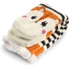 image:imageBambooMN Extra Thick Cozy Fuzzy Animal Thermal Cabin Plush Fleecelined Knitted Crew SocksThermal  Orange Fox