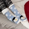image:imageBambooMN Extra Thick Cozy Fuzzy Animal Thermal Cabin Plush Fleecelined Knitted Crew SocksThermal  Penguin 38