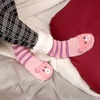 image:imageBambooMN Extra Thick Cozy Fuzzy Animal Thermal Cabin Plush Fleecelined Knitted Crew SocksThermal  Pink Pig 31