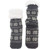 image:imageBambooMN Extra Thick Soft Cozy Fuzzy Thermal Cabin Plush Fleecelined Fur Cuff Knitted Crew SocksThermal  Asst B