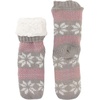 image:imageBambooMN Extra Thick Soft Cozy Fuzzy Thermal Cabin Plush Fleecelined Fur Cuff Knitted Crew SocksThermal  Asst D
