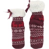 image:imageBambooMN Extra Thick Soft Cozy Fuzzy Thermal Cabin Plush Fleecelined Fur Cuff Knitted Crew SocksThermal  Asst E