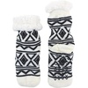 image:imageBambooMN Extra Thick Soft Cozy Fuzzy Thermal Cabin Plush Fleecelined Fur Cuff Knitted Crew SocksThermal  Asst E