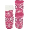 image:imageBambooMN Extra Thick Soft Cozy Fuzzy Thermal Cabin Plush Fleecelined Fur Cuff Knitted Crew SocksThermal  Asst G