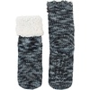 image:imageBambooMN Extra Thick Soft Cozy Fuzzy Thermal Cabin Plush Fleecelined Fur Cuff Knitted Crew SocksThermal  Asst I
