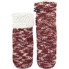 image:imageBambooMN Extra Thick Soft Cozy Fuzzy Thermal Cabin Plush Fleecelined Fur Cuff Knitted Crew SocksThermal  Asst I