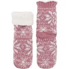 image:imageBambooMN Extra Thick Soft Cozy Fuzzy Thermal Cabin Plush Fleecelined Fur Cuff Knitted Crew SocksThermal  Color 20g