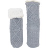 image:imageBambooMN Extra Thick Soft Cozy Fuzzy Thermal Cabin Plush Fleecelined Fur Cuff Knitted Crew SocksThermal  Color 22h