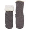 image:imageBambooMN Extra Thick Soft Cozy Fuzzy Thermal Cabin Plush Fleecelined Fur Cuff Knitted Crew SocksThermal  Color 24h
