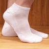 image:imageBambooMN Men and Womens Rayon from Bamboo Low Cut Ankle Socks for Sports Work and Everyday Wear  4 Pairs  Unisex Sizing02 White