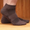 image:imageBambooMN Men and Womens Rayon from Bamboo Low Cut Ankle Socks for Sports Work and Everyday Wear  4 Pairs  Unisex Sizing03 Charcoal