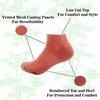 image:imageBambooMN Men and Womens Rayon from Bamboo Low Cut Ankle Socks for Sports Work and Everyday Wear  4 Pairs  Unisex Sizing05 Coral Brown