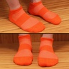image:imageBambooMN Men and Womens Rayon from Bamboo Low Cut Ankle Socks for Sports Work and Everyday Wear  4 Pairs  Unisex Sizing09 Orange