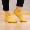 image:imageBambooMN Men and Womens Rayon from Bamboo Low Cut Ankle Socks for Sports Work and Everyday Wear  4 Pairs  Unisex Sizing10 Yellow