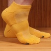 image:imageBambooMN Men and Womens Rayon from Bamboo Low Cut Ankle Socks for Sports Work and Everyday Wear  4 Pairs  Unisex Sizing10 Yellow