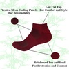 image:imageBambooMN Men and Womens Rayon from Bamboo Low Cut Ankle Socks for Sports Work and Everyday Wear  4 Pairs  Unisex Sizing11 Maroon