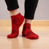 image:imageBambooMN Men and Womens Rayon from Bamboo Low Cut Ankle Socks for Sports Work and Everyday Wear  4 Pairs  Unisex Sizing13 Cherry Red