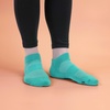 image:imageBambooMN Men and Womens Rayon from Bamboo Low Cut Ankle Socks for Sports Work and Everyday Wear  4 Pairs  Unisex Sizing18 Ocean