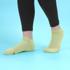 image:imageBambooMN Men and Womens Rayon from Bamboo Low Cut Ankle Socks for Sports Work and Everyday Wear  4 Pairs  Unisex Sizing19 Limeade