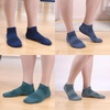 image:imageBambooMN Men and Womens Rayon from Bamboo Low Cut Ankle Socks for Sports Work and Everyday Wear  4 Pairs  Unisex SizingShades of Blue