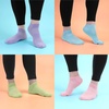 image:imageBambooMN Men and Womens Rayon from Bamboo Low Cut Ankle Socks for Sports Work and Everyday Wear  4 Pairs  Unisex SizingShades of Pastels 16  17  19  21
