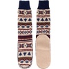 image:imageBambooMN Mens Cabin Double Layer Thick Soft Warm Fuzzy Comfy Home Socks 1 PairBlue Spruce