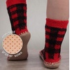 image:imageBambooMN Mens Cabin Double Layer Thick Soft Warm Fuzzy Comfy Home Socks 1 PairBuffalo Plaid