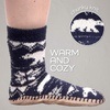 image:imageBambooMN Mens Cabin Double Layer Thick Soft Warm Fuzzy Comfy Home Socks 1 PairPolar Bear