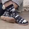 image:imageBambooMN Mens Cabin Double Layer Thick Soft Warm Fuzzy Comfy Home Socks 1 PairPolar Bear