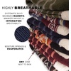 image:imageBambooMN Mens Cabin Double Layer Thick Soft Warm Fuzzy Comfy Home Socks 3 PairsAsst B