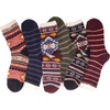 image:imageBambooMN Mens Cabin Double Layer Thick Soft Warm Fuzzy Comfy Home Socks 3 PairsAsst a